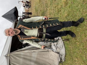 Gothic Weste Mantel Jacke Lang Wolle Larp Mittelalter Anfertigung Köln Grün